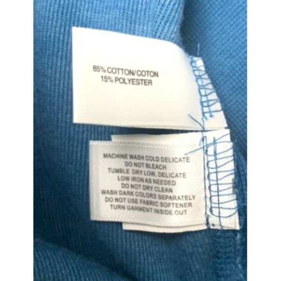 Cutter & Bucks Mens Sweater Blue Full Zip Long Sleeve Size 2XB/2TG Zip Pocket - Picture 7 of 7